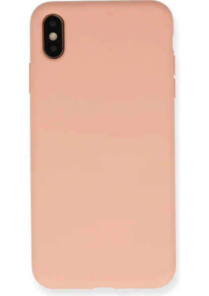 Happycase iPhone Xs Kılıf Nano Içi Kadife  Silikon - Pembe