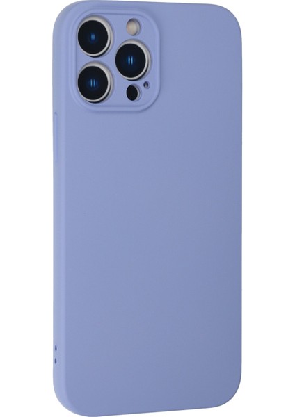 iPhone 13 Pro Max Kılıf Nano Içi Kadife Silikon - Lila