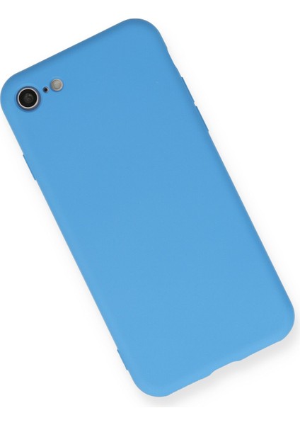 iPhone 7 Kılıf Nano Içi Kadife Silikon - Mavi fiyatları