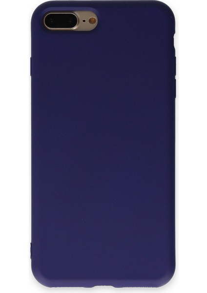iPhone 8 Plus Kılıf Nano Içi Kadife Silikon - Mor