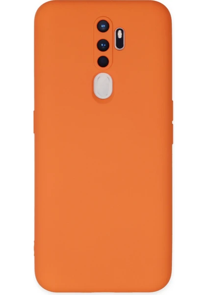 Happycase Oppo A5 2020 Kılıf Nano Içi Kadife  Silikon - Turuncu