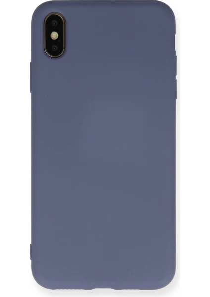 Happycase iPhone Xs Kılıf Nano Içi Kadife  Silikon - Gri