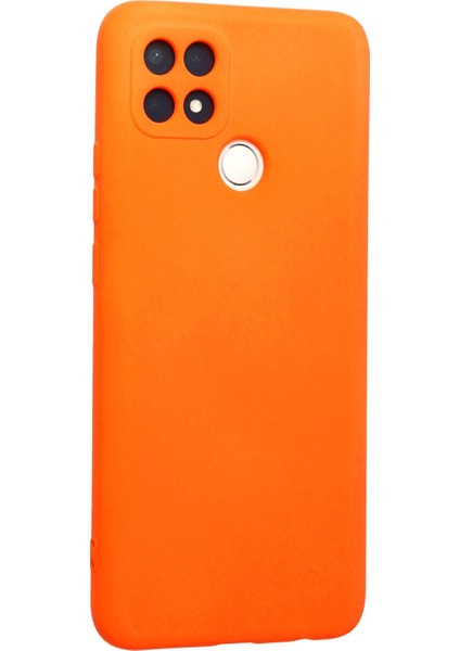 Oppo A15S Kılıf Nano Içi Kadife Silikon - Turuncu fiyatları