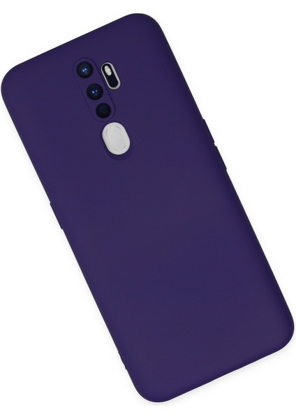 Happycase Oppo A5 2020 Kılıf Nano Içi Kadife  Silikon - Mor