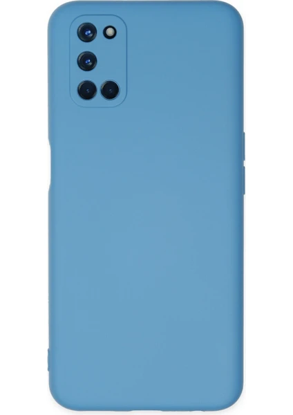 Happycase Oppo A72 Kılıf Nano Içi Kadife  Silikon - Mavi