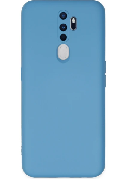 Happycase Oppo A5 2020 Kılıf Nano Içi Kadife  Silikon - Mavi