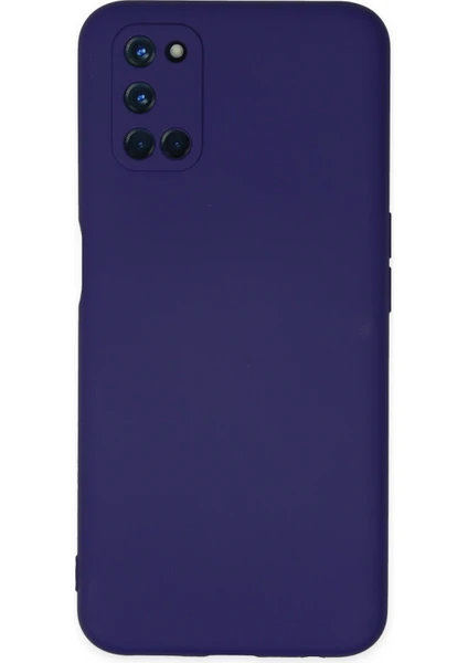 Happycase Oppo A72 Kılıf Nano Içi Kadife  Silikon - Mor