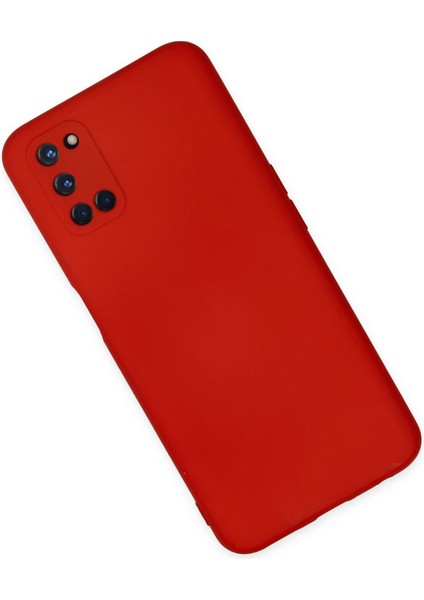 Happycase Oppo A92 Kılıf Nano Içi Kadife  Silikon - Kırmızı