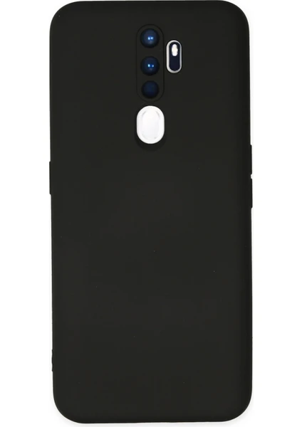 Happycase Oppo A5 2020 Kılıf Nano Içi Kadife  Silikon - Siyah