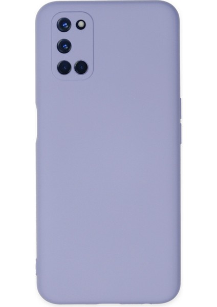 Oppo A92 Kılıf Nano Içi Kadife Silikon - Lila