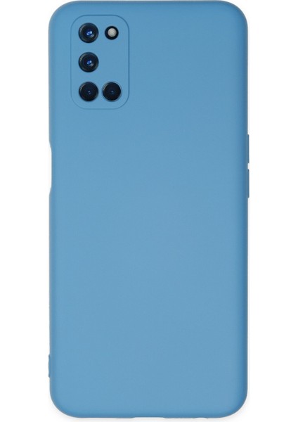 Happycase Oppo A92 Kılıf Nano Içi Kadife  Silikon - Mavi