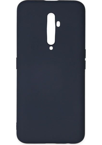 Oppo Reno 2z Kılıf Nano Içi Kadife Silikon - Lacivert