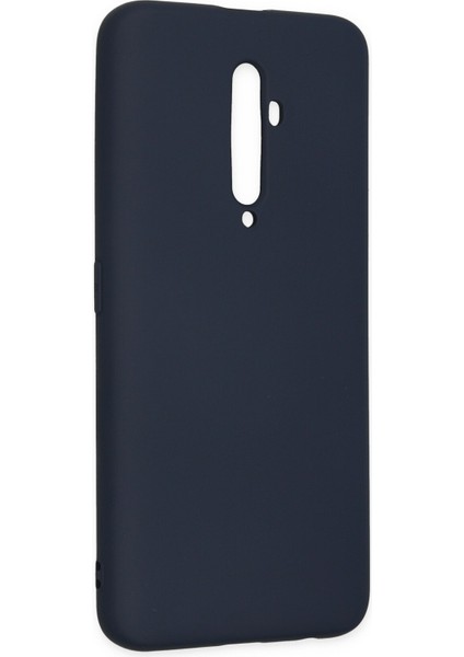 Oppo Reno 2z Kılıf Nano Içi Kadife Silikon - Lacivert modelleri