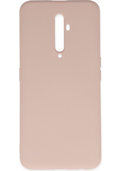 Oppo Reno 2z Kılıf Nano Içi Kadife Silikon - Pudra