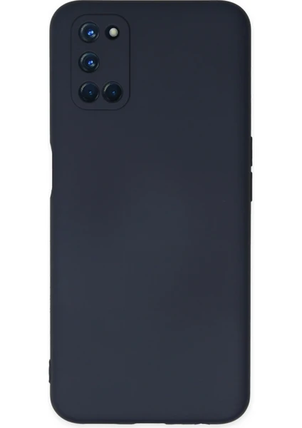 Happycase Oppo A52 Kılıf Nano Içi Kadife  Silikon - Lacivert