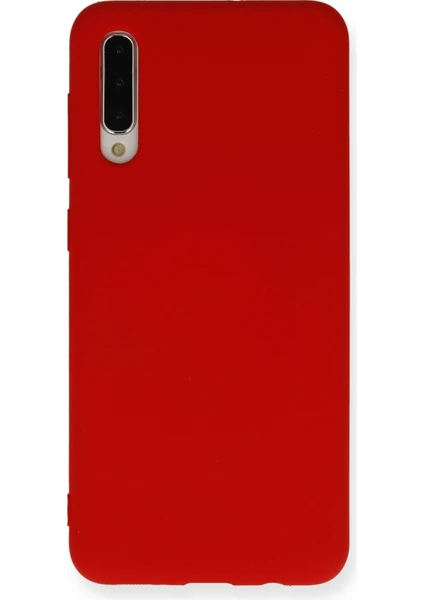 Happycase Samsung Galaxy A30S Kılıf Nano Içi Kadife  Silikon - Kırmızı