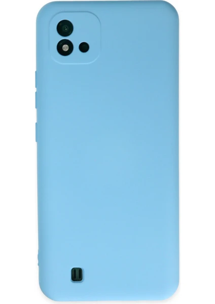 Happycase Realme C11 2021 Kılıf Nano Içi Kadife  Silikon - Mavi