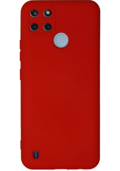 Happycase Realme C21Y Kılıf Nano Içi Kadife  Silikon - Kırmızı