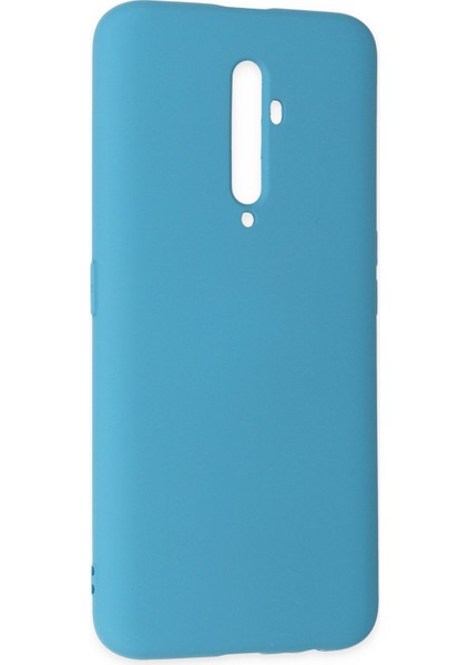Oppo Reno 2z Kılıf Nano Içi Kadife Silikon - Mavi modelleri
