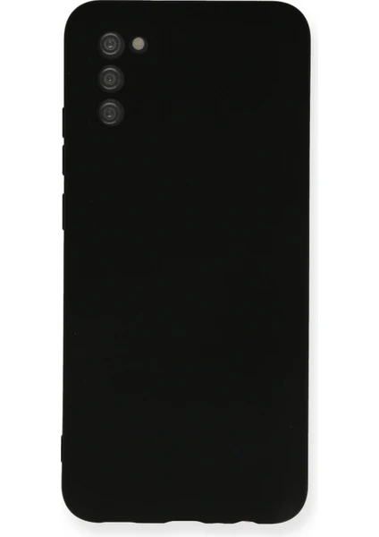 Happycase Samsung Galaxy A02S Kılıf Nano Içi Kadife  Silikon - Siyah