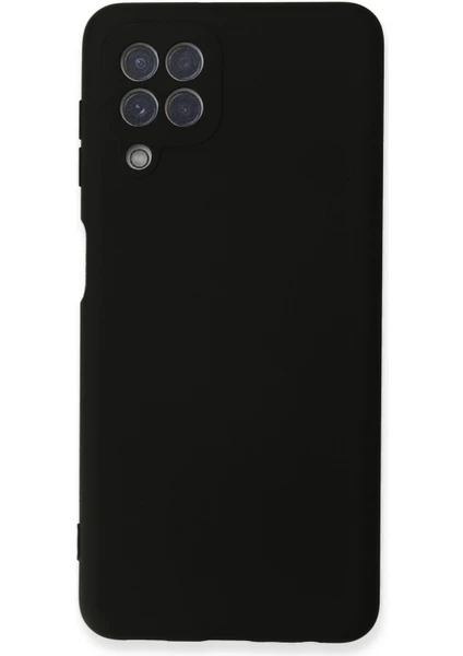 Happycase Samsung Galaxy A22 Kılıf Nano Içi Kadife  Silikon - Siyah