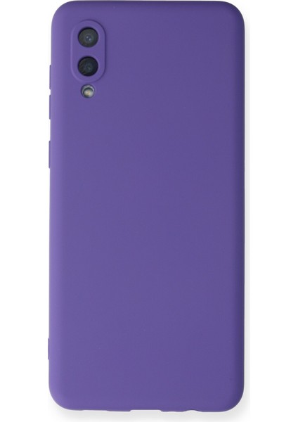 Happycase Samsung Galaxy A02 Kılıf Nano Içi Kadife  Silikon - Mor