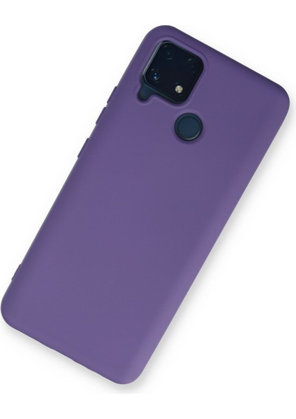 Happycase Realme C25 Kılıf Nano Içi Kadife  Silikon - Mor