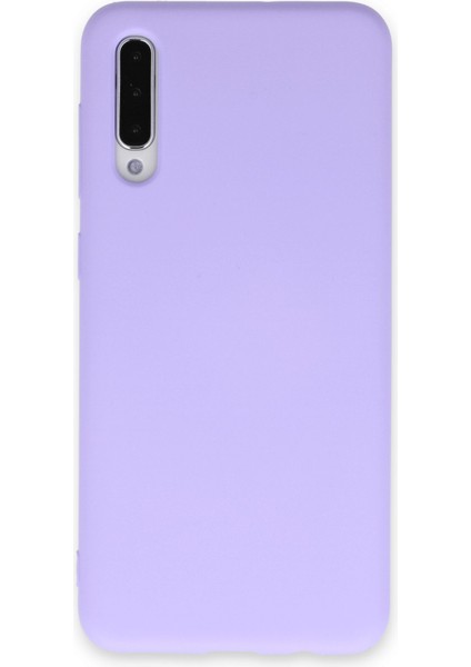 Samsung Galaxy A30S Kılıf Nano Içi Kadife Silikon - Lila