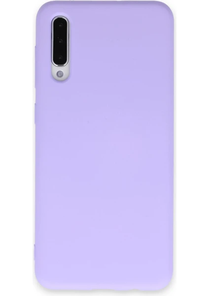 Happycase Samsung Galaxy A30S Kılıf Nano Içi Kadife  Silikon - Lila