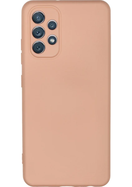 Happycase Samsung Galaxy A32 Kılıf Nano Içi Kadife  Silikon - Pudra