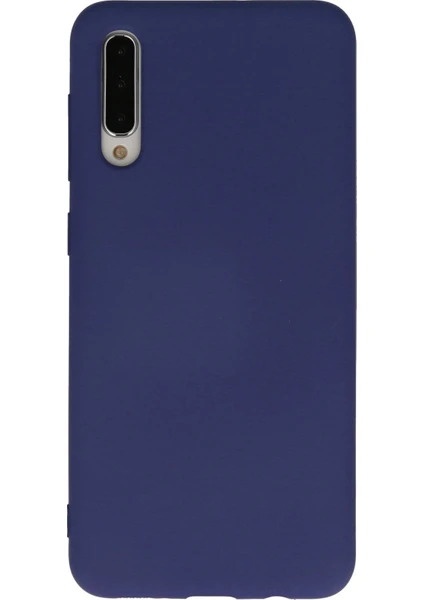 Happycase Samsung Galaxy A50 Kılıf Nano Içi Kadife  Silikon - Lacivert