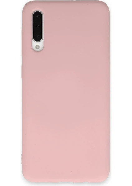 Happycase Samsung Galaxy A30S Kılıf Nano Içi Kadife  Silikon - Pudra