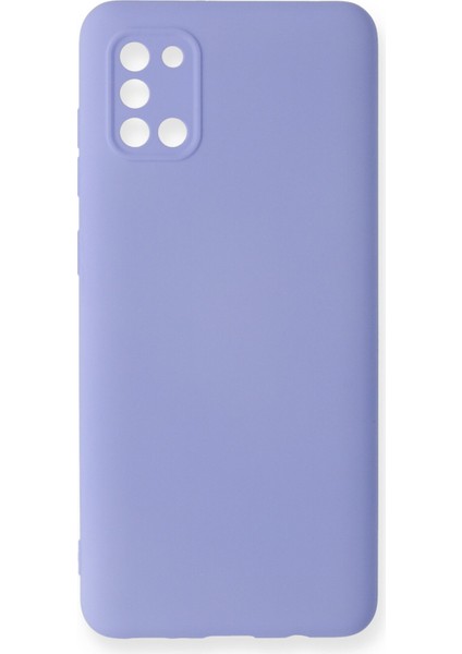 Happycase Samsung Galaxy A31 Kılıf Nano Içi Kadife  Silikon - Lila