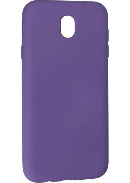 Samsung Galaxy J7 Pro / J730 Kılıf Nano Içi Kadife Silikon - Mor