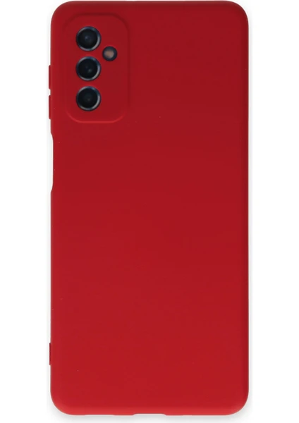 Happycase Samsung Galaxy M52 5g Kılıf Nano Içi Kadife  Silikon - Kırmızı