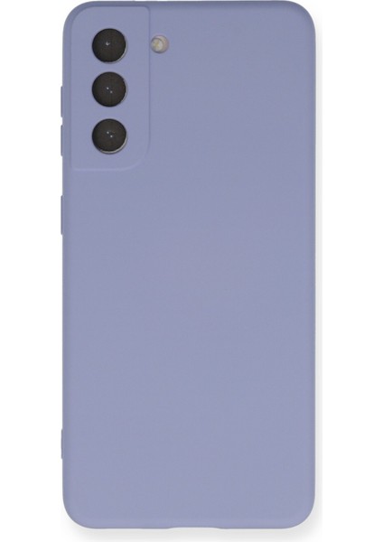Samsung Galaxy S21 Kılıf Nano Içi Kadife Silikon - Lila