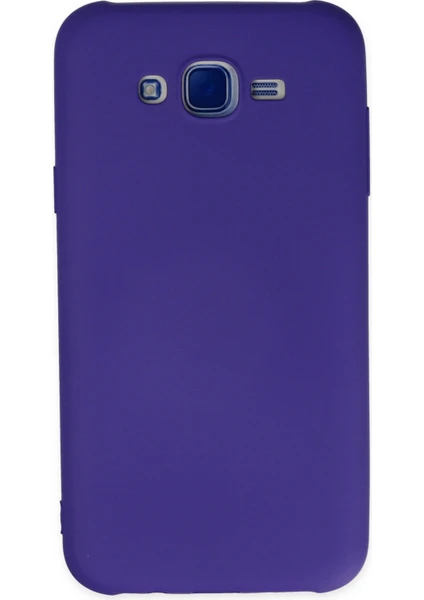 Happycase Samsung Galaxy J7 Kılıf Nano Içi Kadife  Silikon - Mor