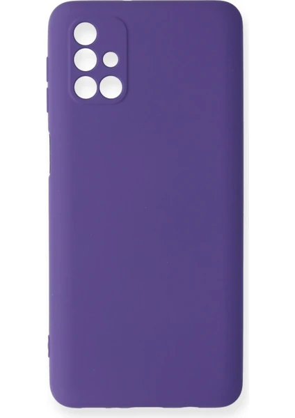 Happycase Samsung Galaxy M31S Kılıf Nano Içi Kadife  Silikon - Mor