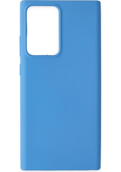 Happycase Samsung Galaxy Note 20 Ultra Kılıf Nano Içi Kadife  Silikon - Mavi