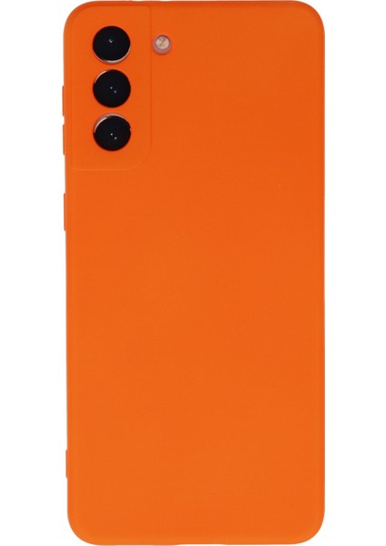 Happycase S21 Plus Kılıf Nano Içi Kadife  Silikon - Turuncu