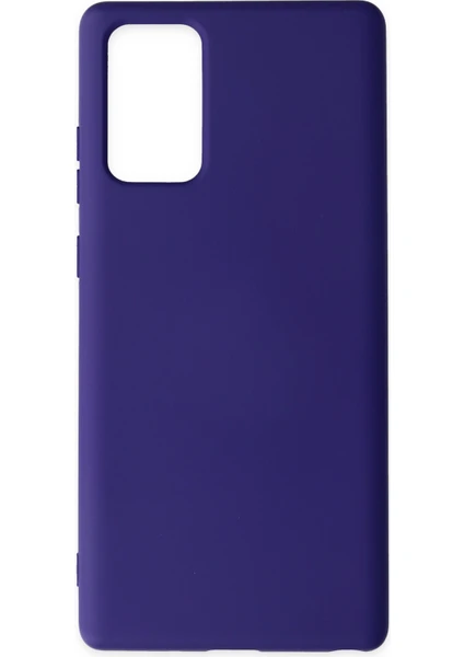 Happycase Samsung Galaxy Note 20 Kılıf Nano Içi Kadife  Silikon - Mor