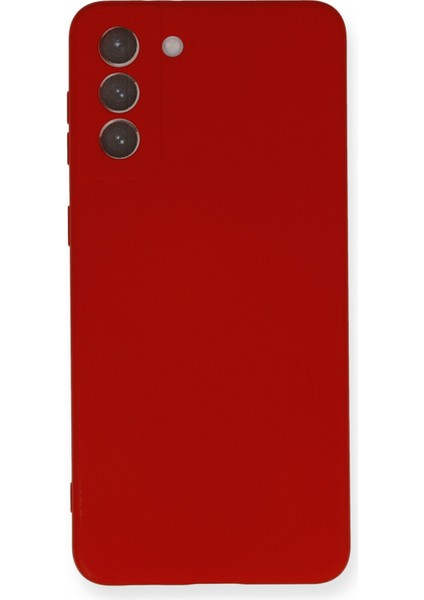 Happycase Samsung Galaxy S21 Plus Kılıf Nano Içi Kadife  Silikon - Kırmızı