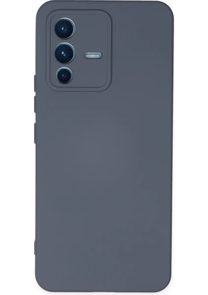 Happycase Vivo V23 5g Kılıf Nano Içi Kadife  Silikon - Gri