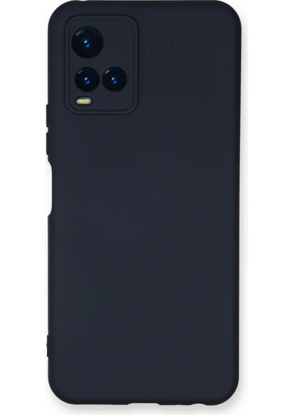 Happycase Vivo Y21 Kılıf Nano Içi Kadife  Silikon - Lacivert