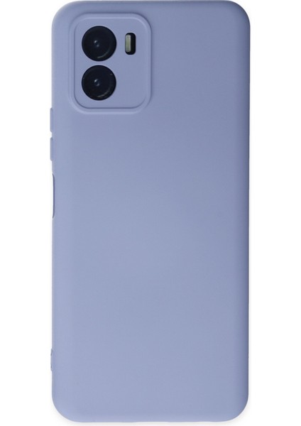 Happycase Vivo Y15S Kılıf Nano Içi Kadife  Silikon - Lila