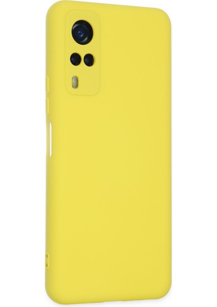 Vivo Y51 Kılıf Nano Içi Kadife Silikon - Sarı modelleri