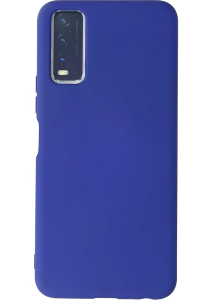 Happycase Vivo Y20 Kılıf Nano Içi Kadife  Silikon - Lacivert