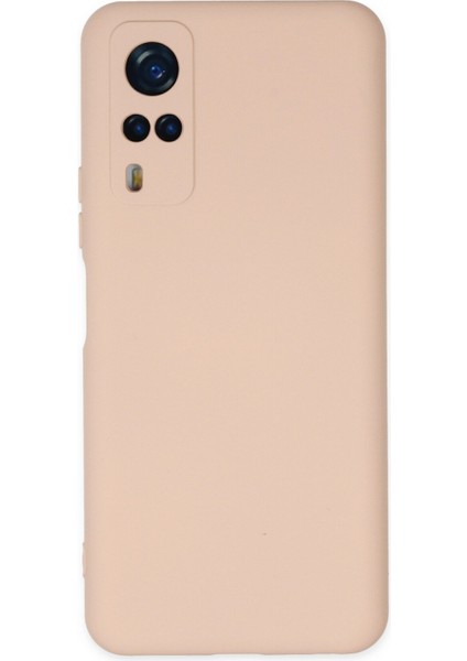 Vivo Y51 Kılıf Nano Içi Kadife Silikon - Pudra