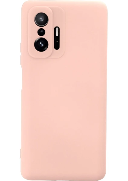 Happycase Xiaomi Mi 11T Kılıf Nano Içi Kadife  Silikon - Pudra