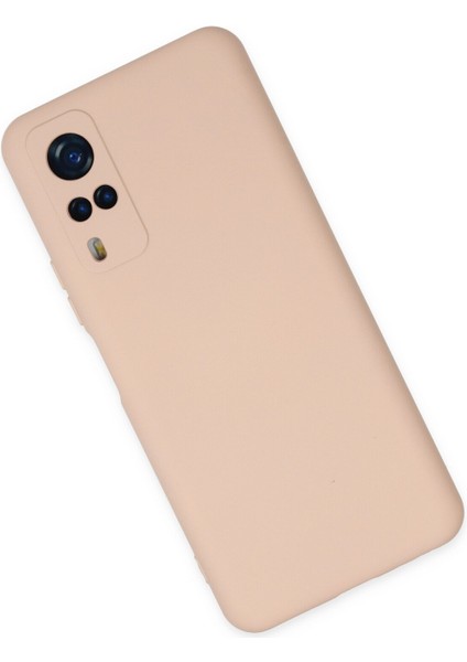 Happycase Vivo Y53S Kılıf Nano Içi Kadife  Silikon - Pudra